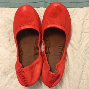 Adorable Orange Lucky brand Emmie Flats.